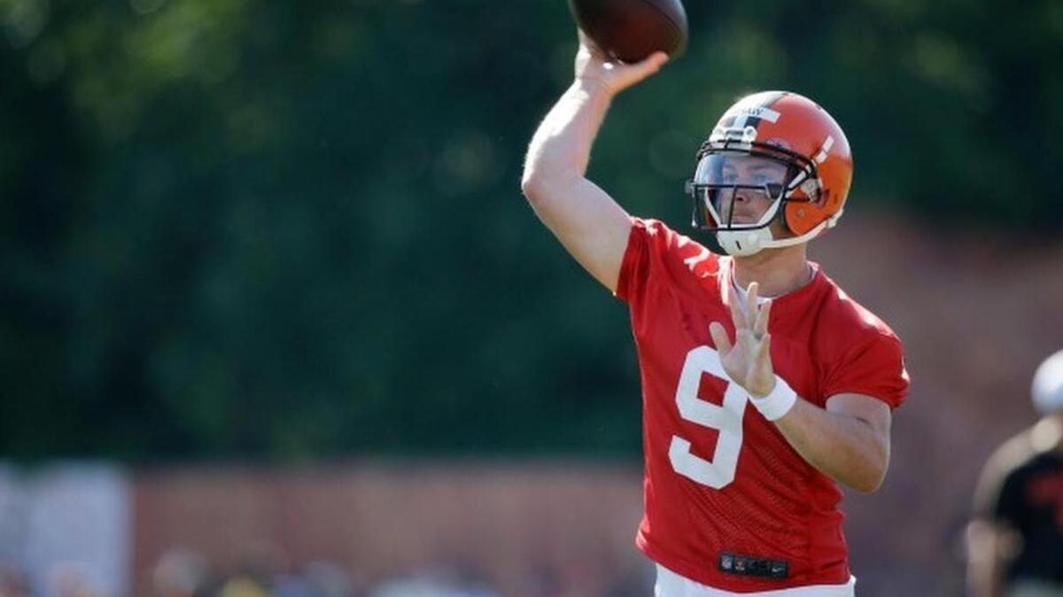 
Cleveland Browns quarterback Connor Shaw
