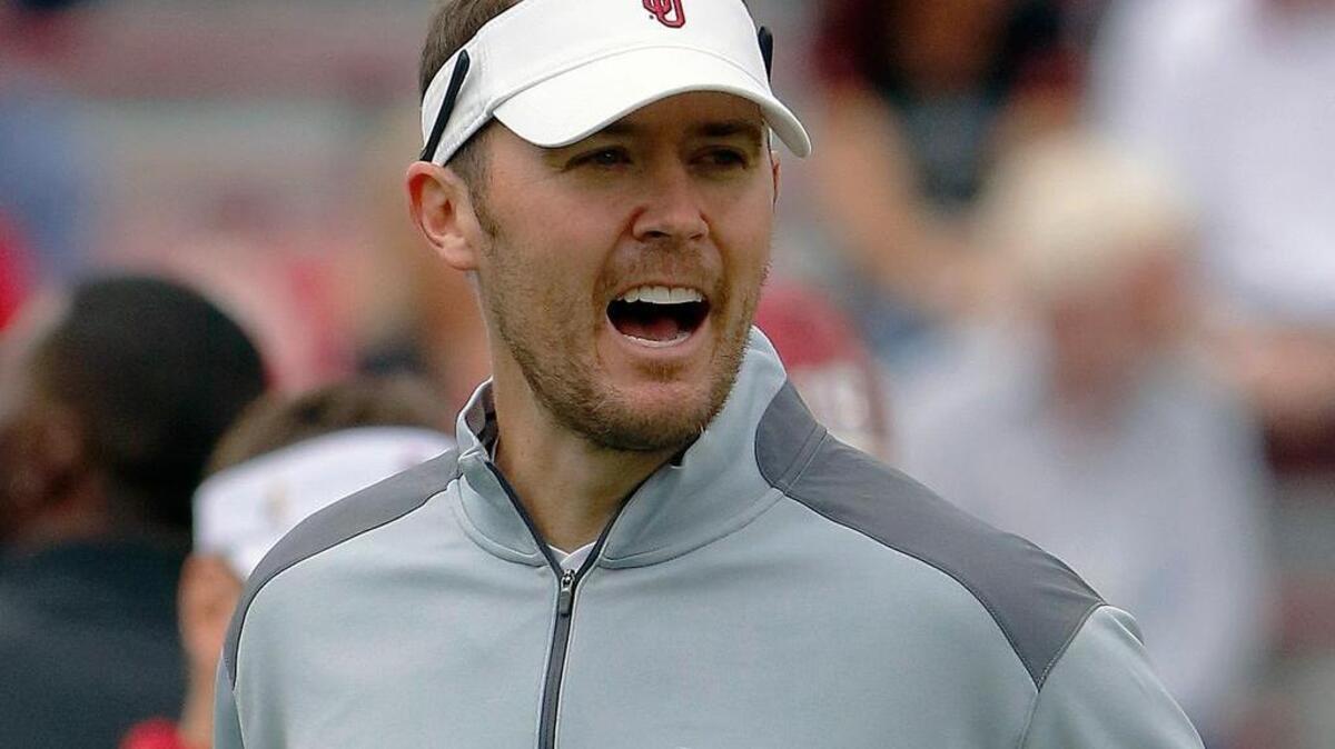 Oklahoma offensive coordinator Lincoln Riley