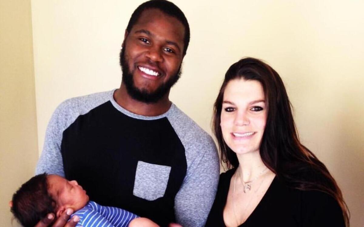 USC linebacker Jonathan Walton and his longtime girlfriend Christine Watts, who is a former USC women’s soccer player, had their son Isiah in March.