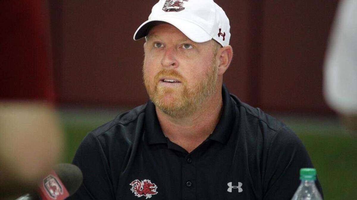South Carolina tight ends coach Erik Kimrey