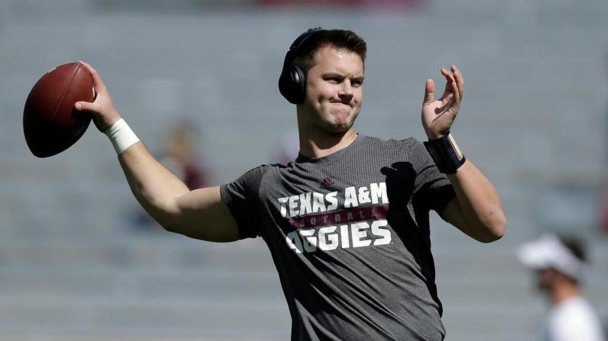 Texas A&M's quarterback back job has been up in the air most of the week, with the most recent starter, Kyle Allen, struggling.