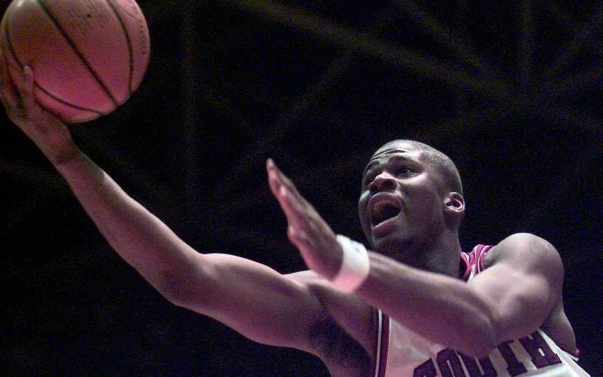 In this 1997 photo, South Carolina standout BJ McKie scores against Vanderbilt. On Monday, McKie will be inducted into the South Carolina Athletic Hall of Fame.