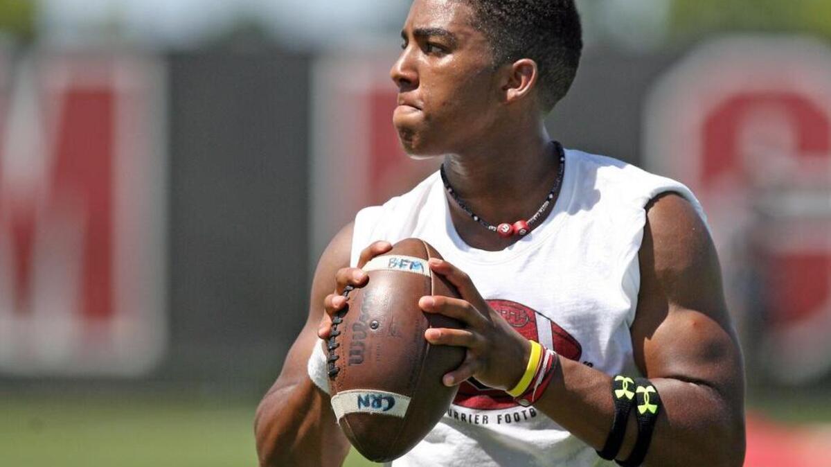 
South Carolina Class of 2016 quarterback commitment Brandon McIlwain 

