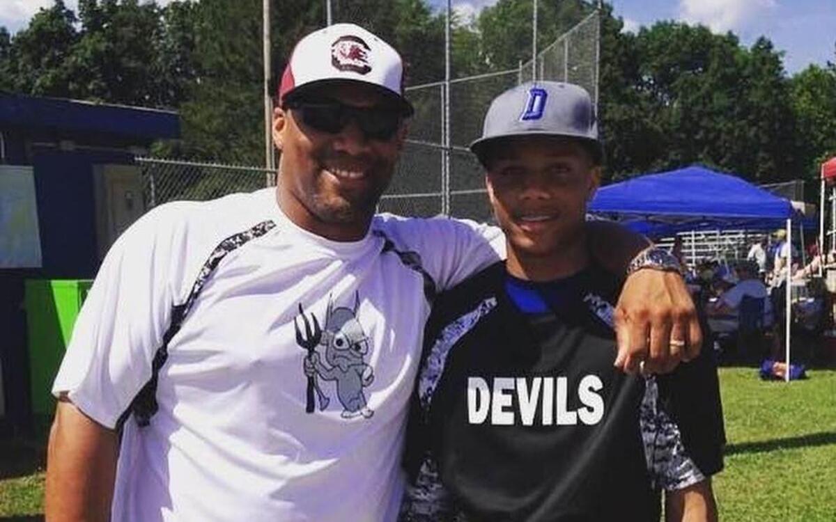 Deke Adams and son Jordyn