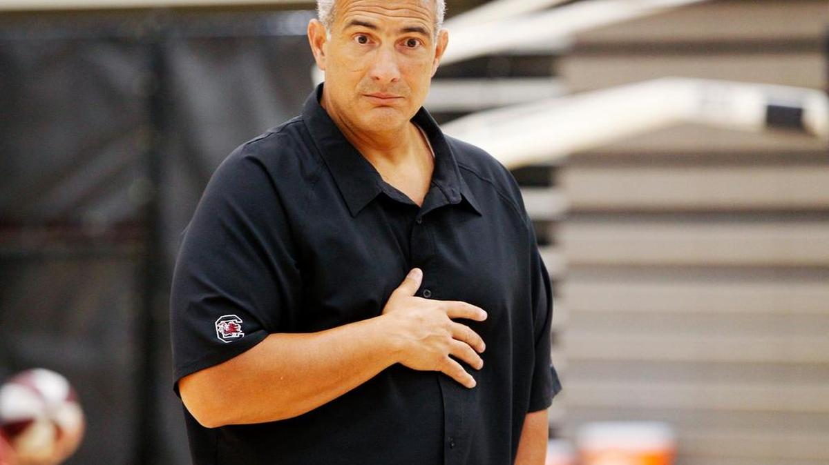 
South Carolina head basketball coach Frank Martin
