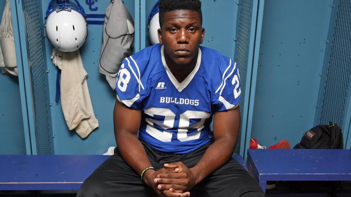 Class of 2016 linebacker and South Carolina football commitment JaCorey Morris of Clarke County High in Grove Hill, Ala.