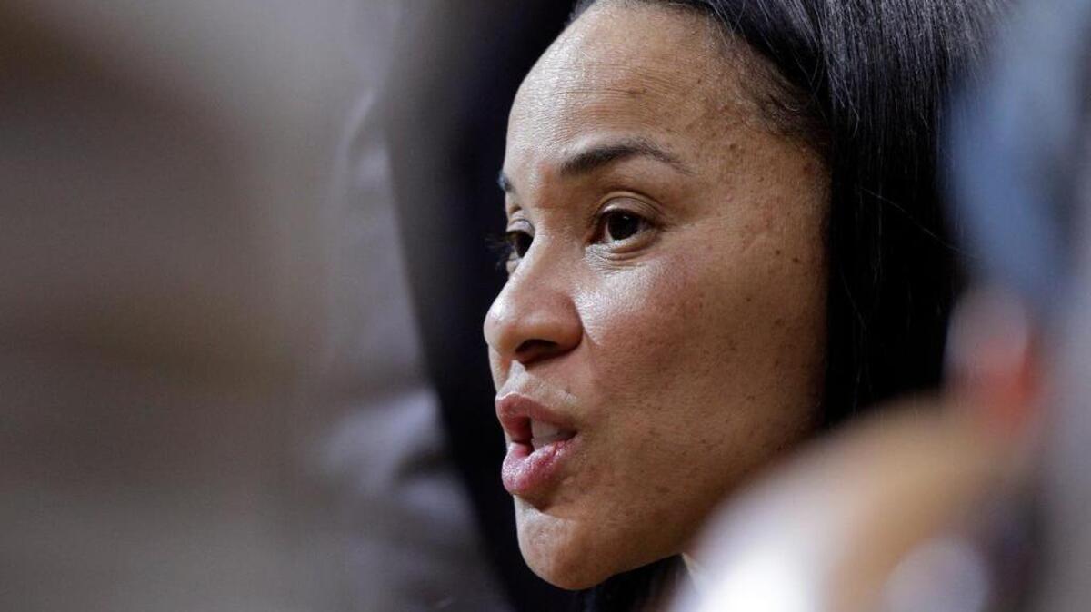South Carolina head coach Dawn Staley and the Gamecocks will be outright SEC regular-season champions with a win over Georgia on Thursday.