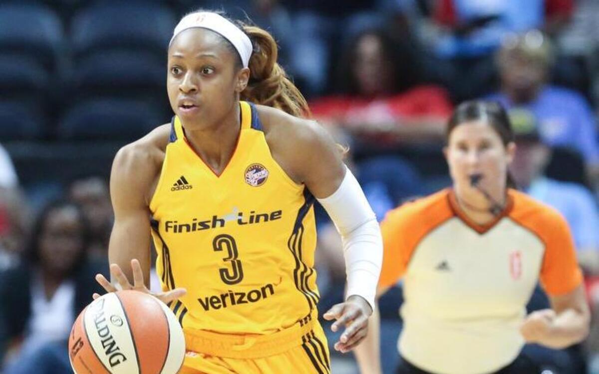 Indiana Fever's Tiffany Mitchell (3)