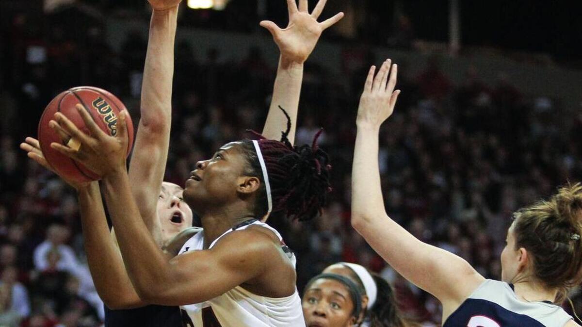South Carolina's Sarah Imovbioh (24)