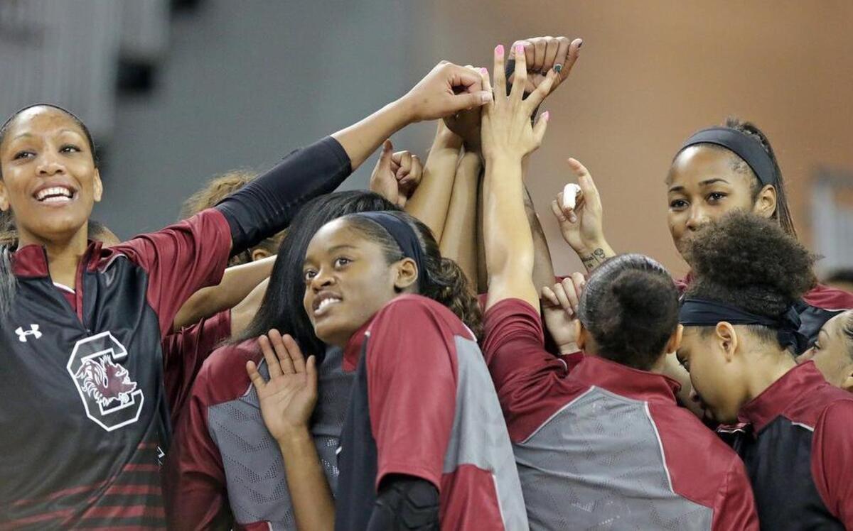 The South Carolina women’s basketball team