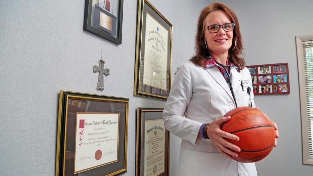 Dr. Martha Parker-Hester, an All-America 5-9 forward/guard for the Gamecocks and sixth on the women’s all-time scoring list, will be inducted into the S.C. Athletic Hall of Fame on Monday.