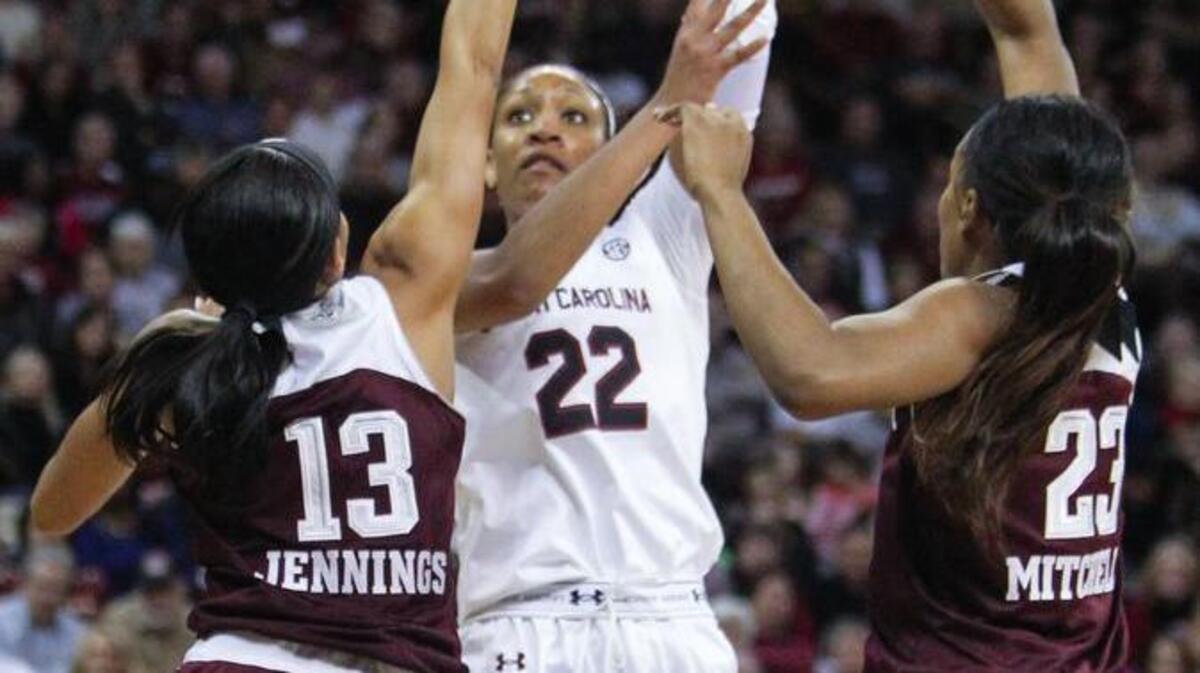 A’ja Wilson’s performances against Texas A&M and Kentucky earned her another SEC Player of the Week award.