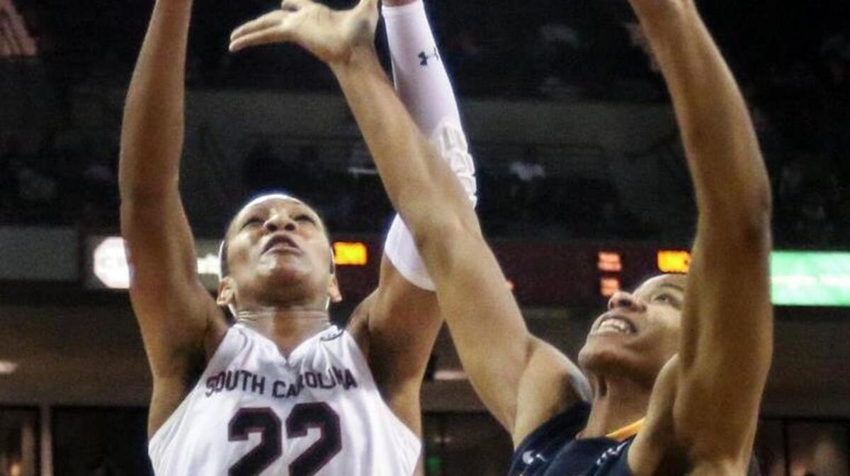 South Carolina's A'ja Wilson was named SEC Player of the Week.