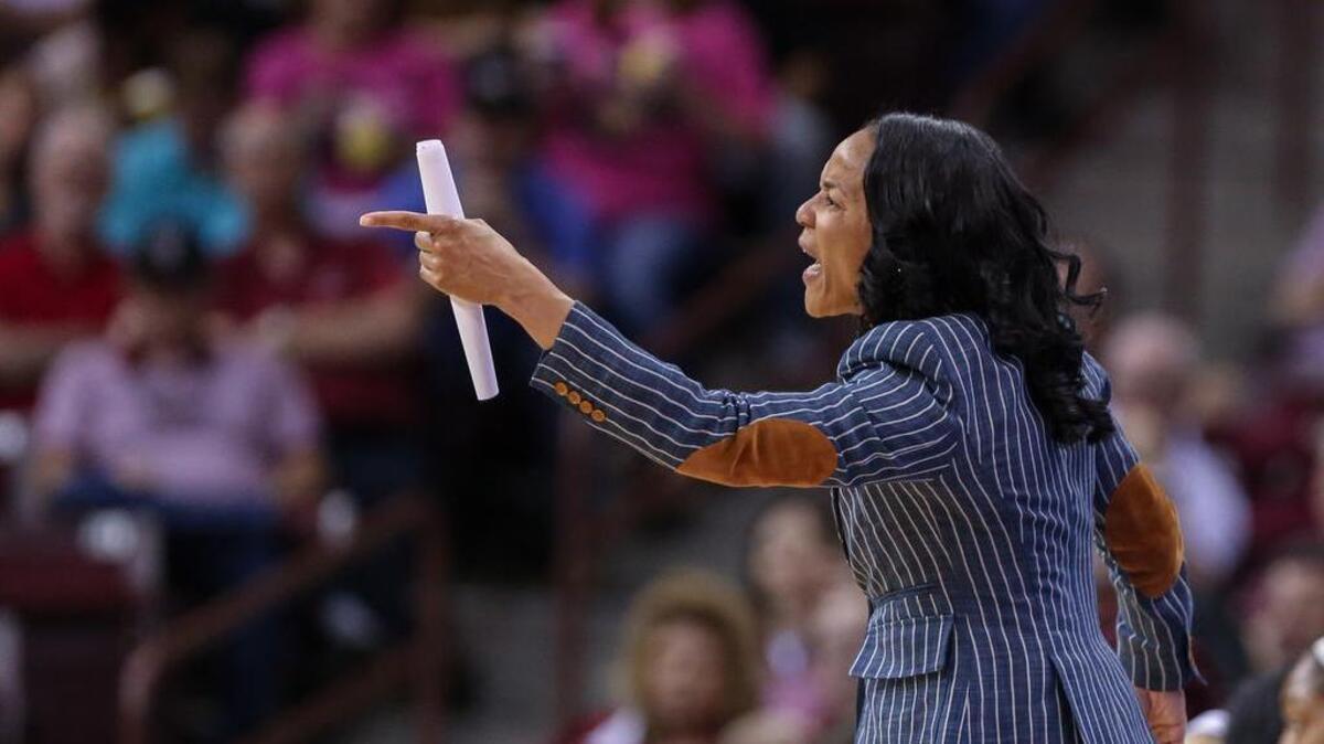 A win Sunday night sends coach Dawn Staley and the Gamecocks to the Sweet 16.