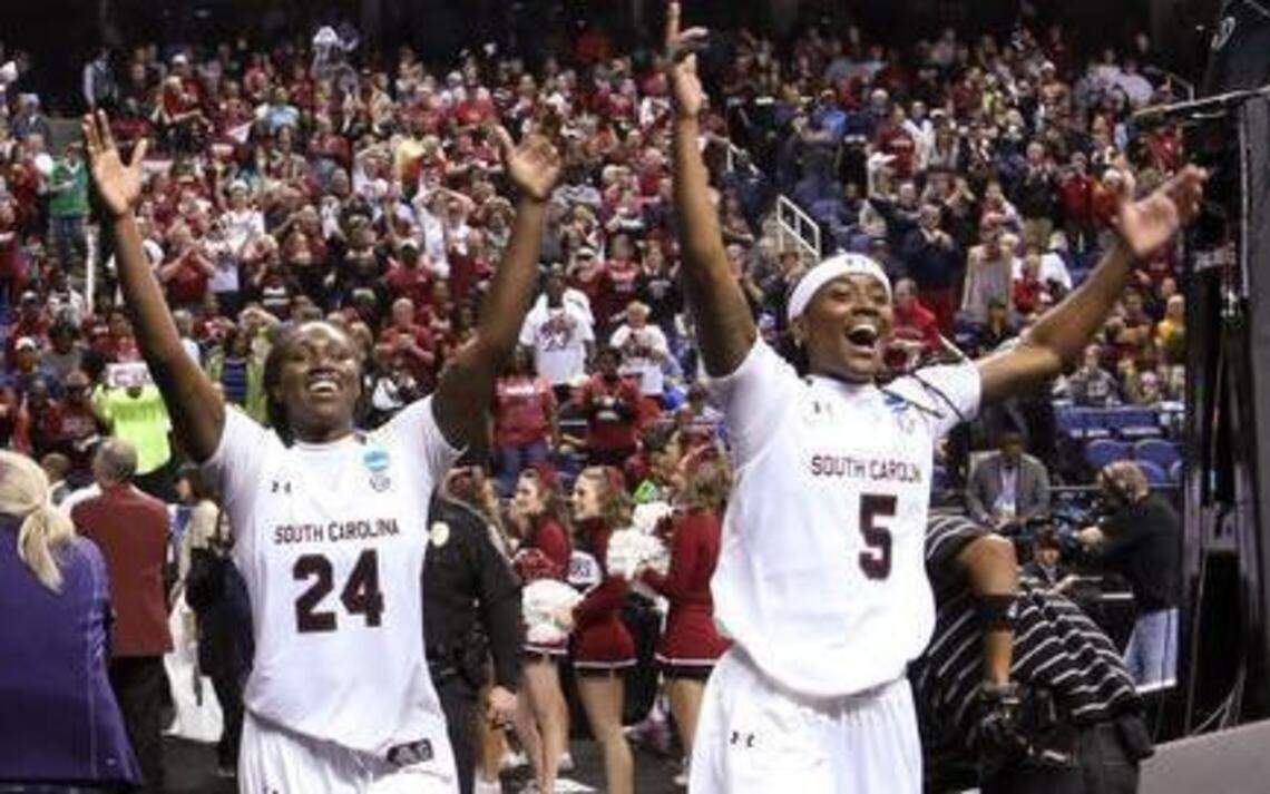 ‘We’re playing for the Final Four’: Gamecocks a win away from Tampa (+ video)