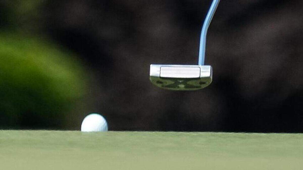 University of South Carolina golfer Ana Pelaez putts at The Coop practice facility on Tuesday 16, 2017, in West Columbia, S.C. 5/16/17