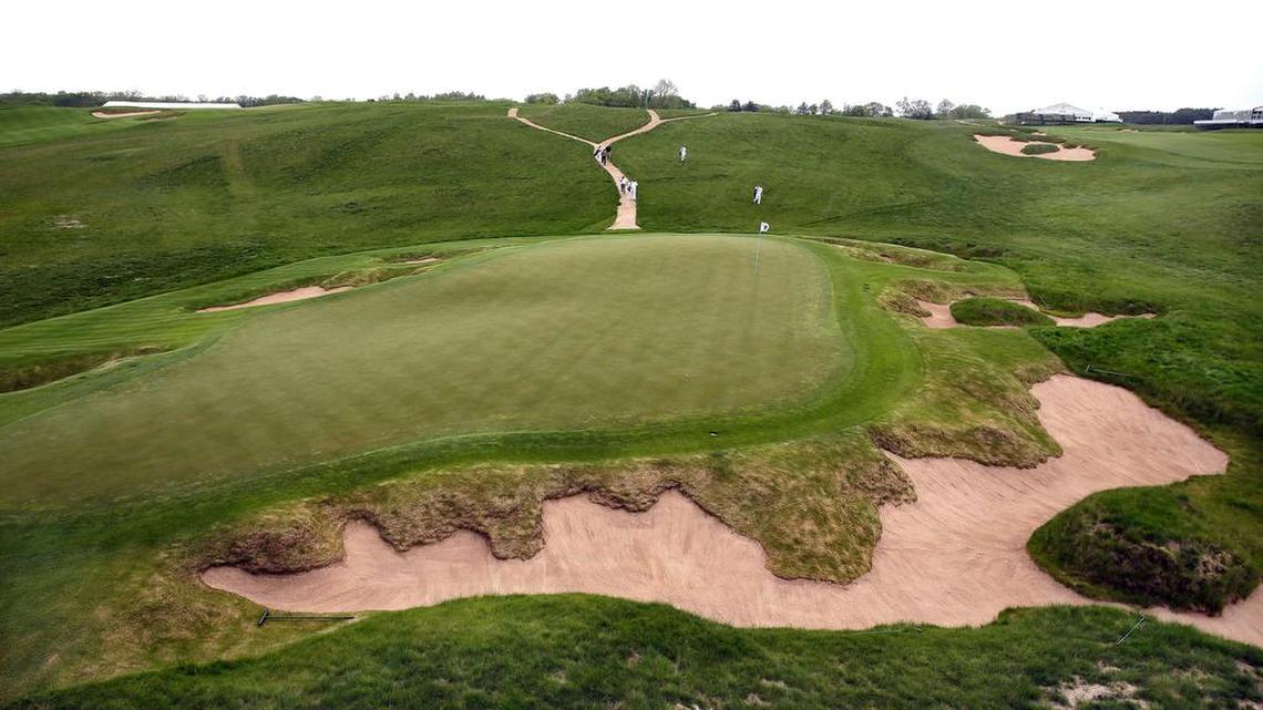 The Erin Hills golf course in Erin, Wis. All eyes will focus on how the roughly 7,700-yard, par-72 course will test the world's best golfers in its inaugural major appearance as the course will host the U.S. Open.