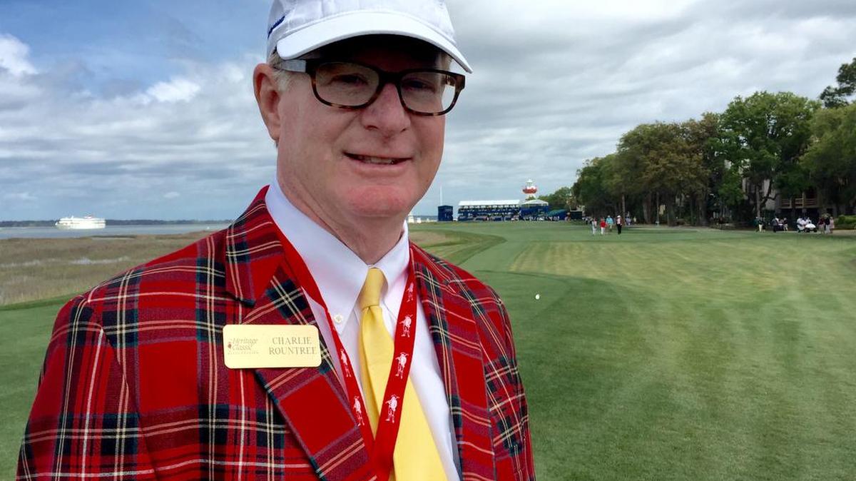 Charlie Rountree III on the iconic 18th of Harbour Town Golf Links on Monday, April 11, 2016 at Sea Pines on Hilton Head Island following opening ceremonies of the RBC Heritage Presented by Boeing.