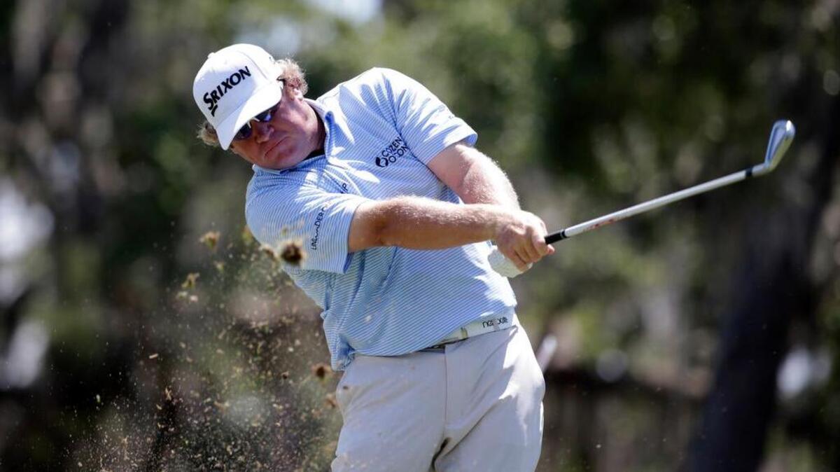 William McGirt hits from the 12th tee during the second round at The Players Championship golf tournament, Friday, May 12, 2017, in Ponte Vedra Beach, Fla.