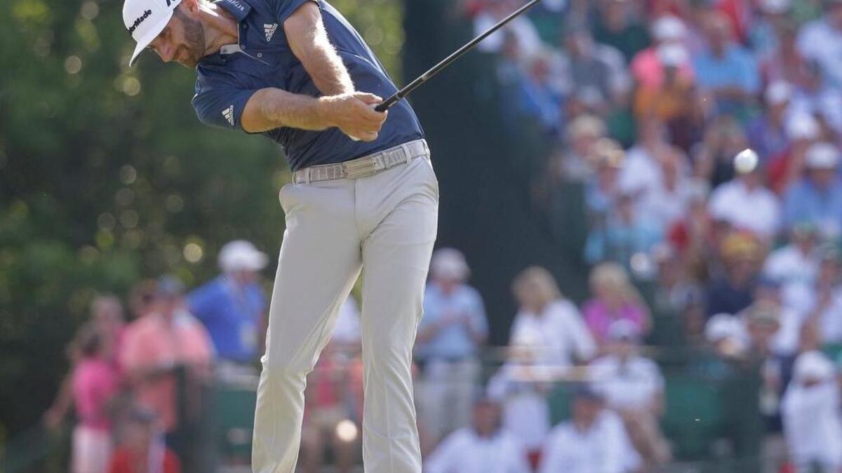 Dustin Johnson has a combination of power off the tee and accuracy with wedges that’s reminiscent of Tiger Woods’ play, when he dominated golf.