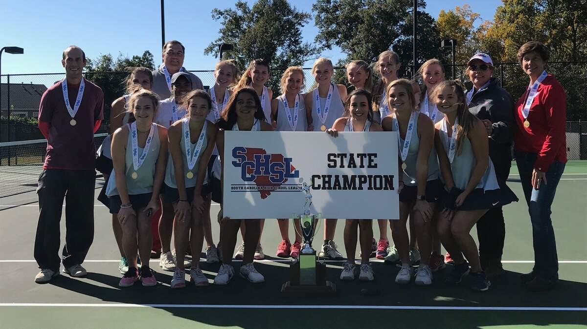 AC Flora defeated Hilton Head Island, 5-1, on Saturday, Nov. 10, 2018, to win the Class 4A championship at the Lexington Tennis Center.