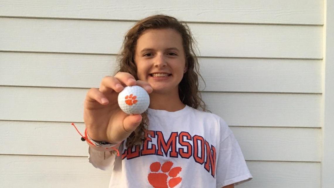 Lexington eighth-grader Isabella Rawl committed to play golf at Clemson on Tuesday.