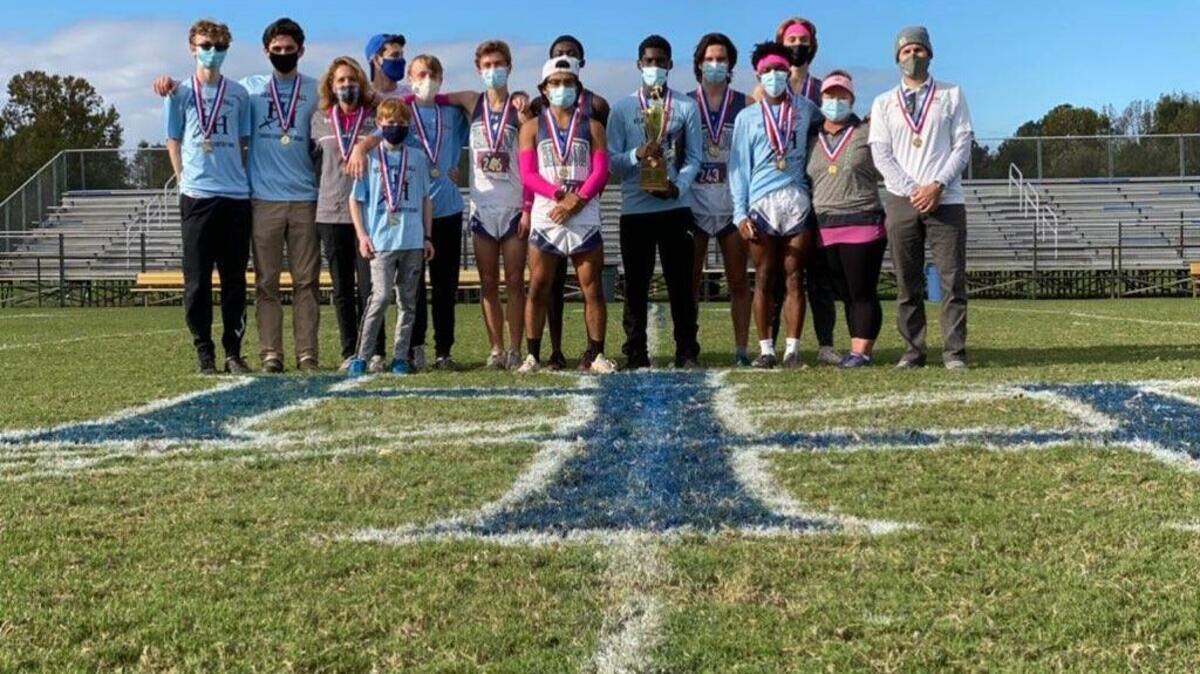 Heathwood Hall won the SCISA Class 3A boys cross country championship on Saturday, Oct. 31.