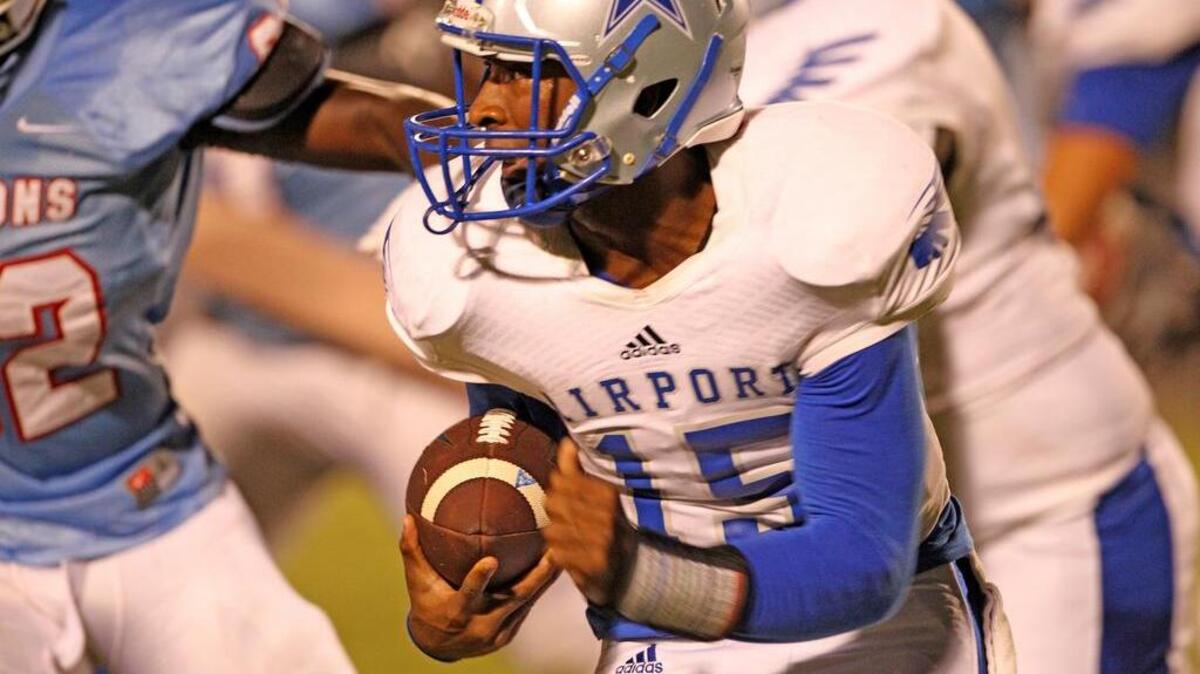
Josh Tucker has played well at quarterback for Airport after being pressed into duty.
