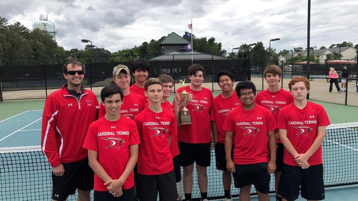 Cardinal Newman boys tennis team.