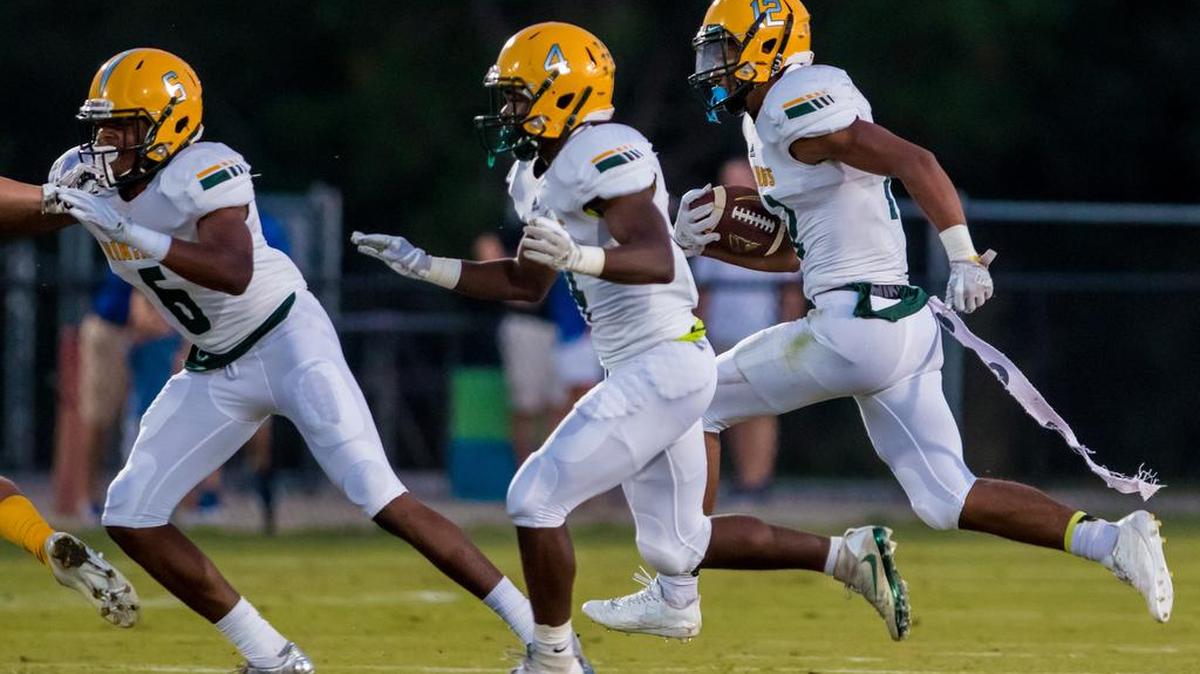 Spring Valley Vikings wide receiver Malik Wesley (12) makes a big gain during a game against Lexington. The Vikings travel to Dutch Fork on Friday in matchup between two of the Midlands’ top teams.