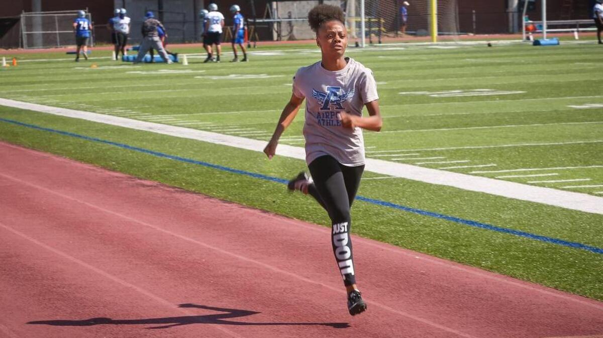 Airport eighth grader Jayla Jamison qualified in four events (long jump, 100, 200, 400) for the Class 4A track &field state championships, which will take place May 11-12 at Spring Valley High School.