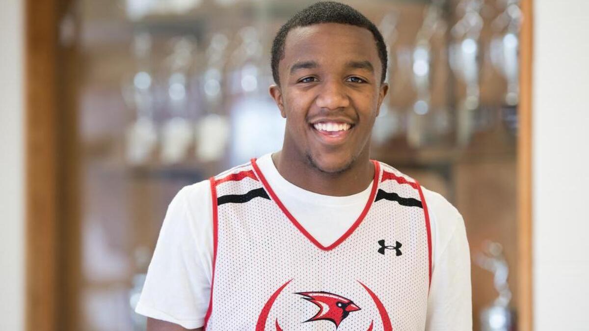 Cardinal Newman’s Chico Carter scored 28 points in the win over First Baptist on Feb. 1, 2019.