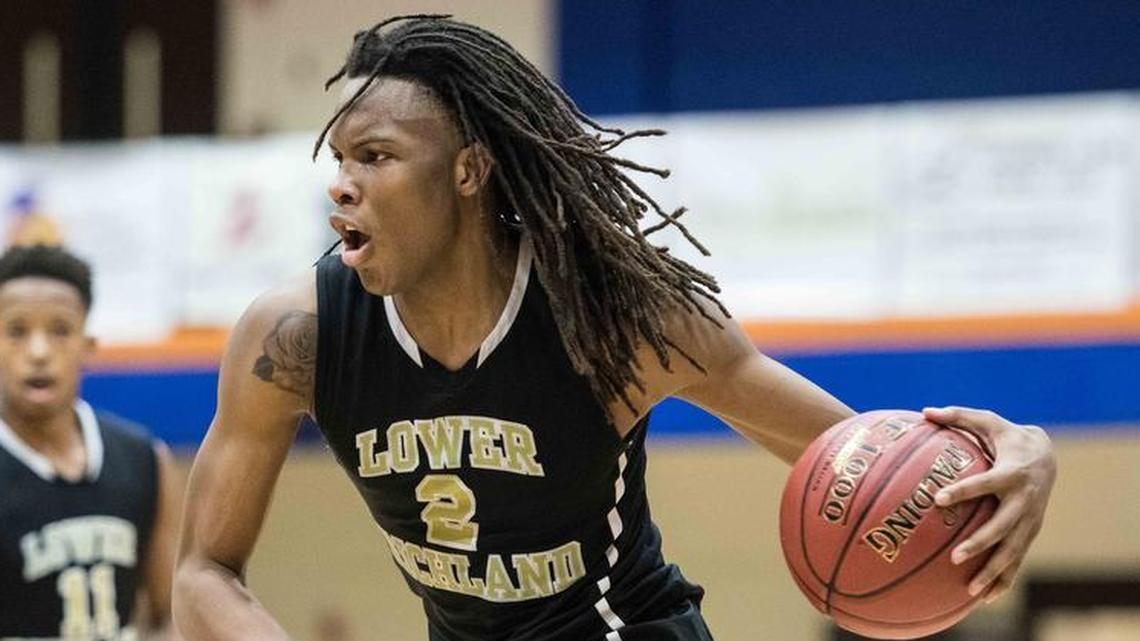 Lower Richland's Christian Brown dribbles during this year's Chick-fil-A Classic.