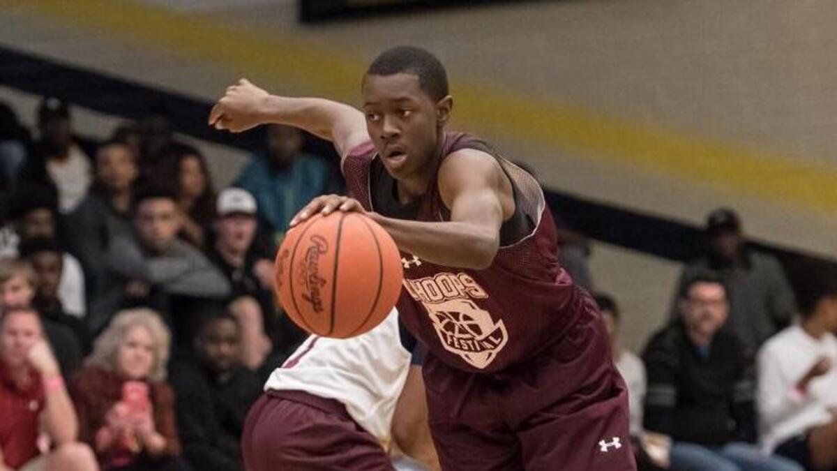 Alex Caldwell crosses up a defender during last year’s South Carolina Hoops Festival held at Irmo High School. Caldwell, a Columbia native, leads Wilson into the Class 4A championship Saturday against Ridge View.