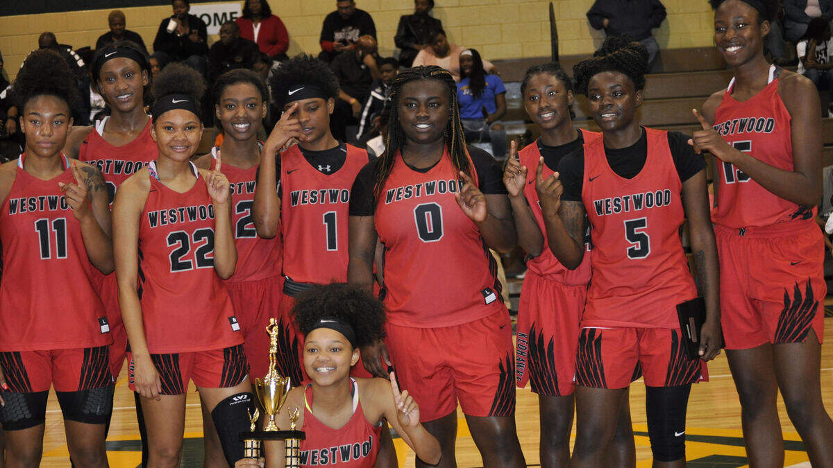 The Weswood girls basketball team defeated Sumter, 67-61, in overtime to win the Turkey Shootout at West Florence High School on Wednesday, Nov. 21, 2018.