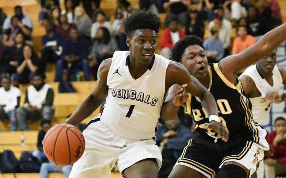 Keith Matthews (1) and Blythewood basketball
