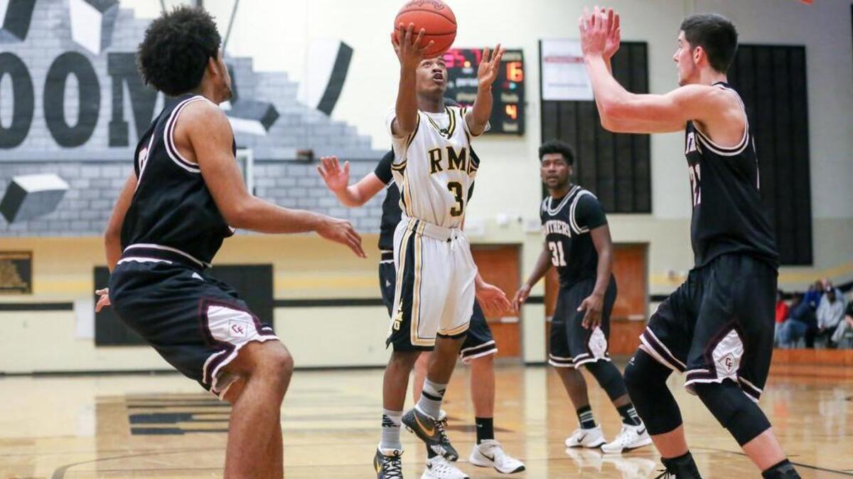Irmo’s Jalen Wilson takes a shot against the Carolina Forest Panthers in the Yellow Jackets’ quarterfinal win.