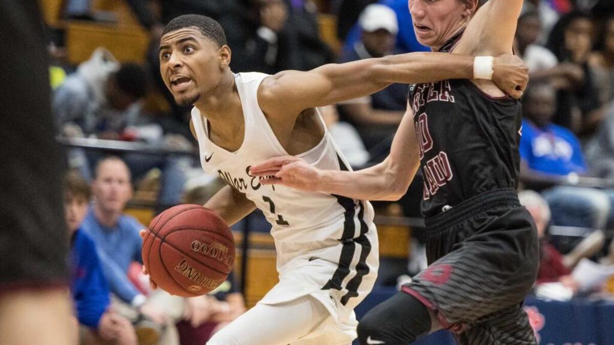 Gray Collegiate guard Khalil Robinson scored 17 points in the 50-47 win over Oceanside in the Class 2A Lower State final on Feb. 22. 2019.