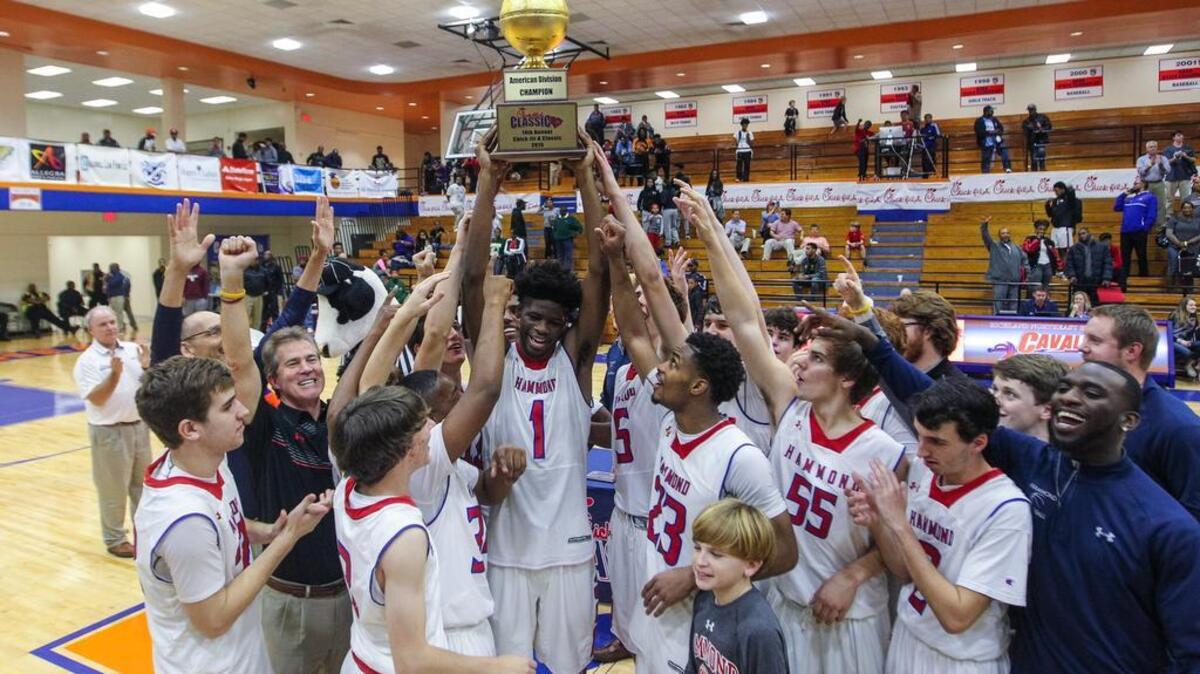 Hammond defeated Greenforest Christian to win the American Division championship in the Chick-fil-a basketball tournament.