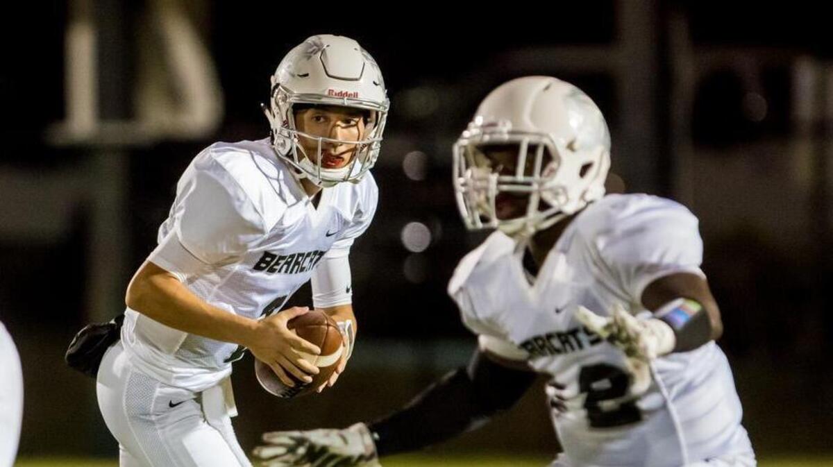 Brookland-Cayce Bearcats quarterback Reed Charpia (2)