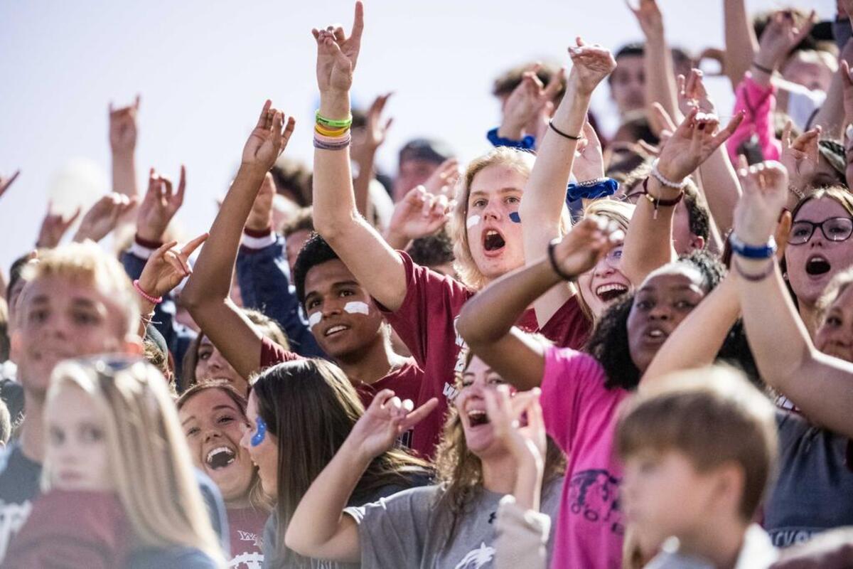 The White Knoll student section
