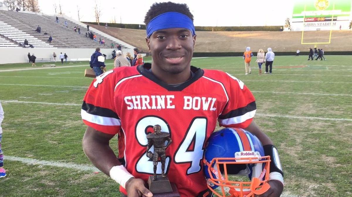 Richland Northeast linebacker T.J. Brunson was named defensive MVP of the Shrine Bowl.
