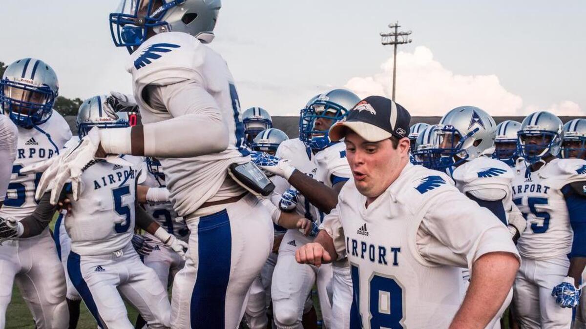 
The Airport High football team takes the field Friday night against Dreher at Memorial Stadium. The Eagles won 23-20.
