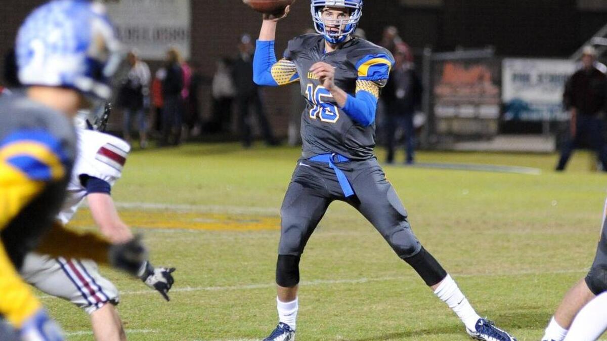 
Lexington quarterback Brandon Blake 
