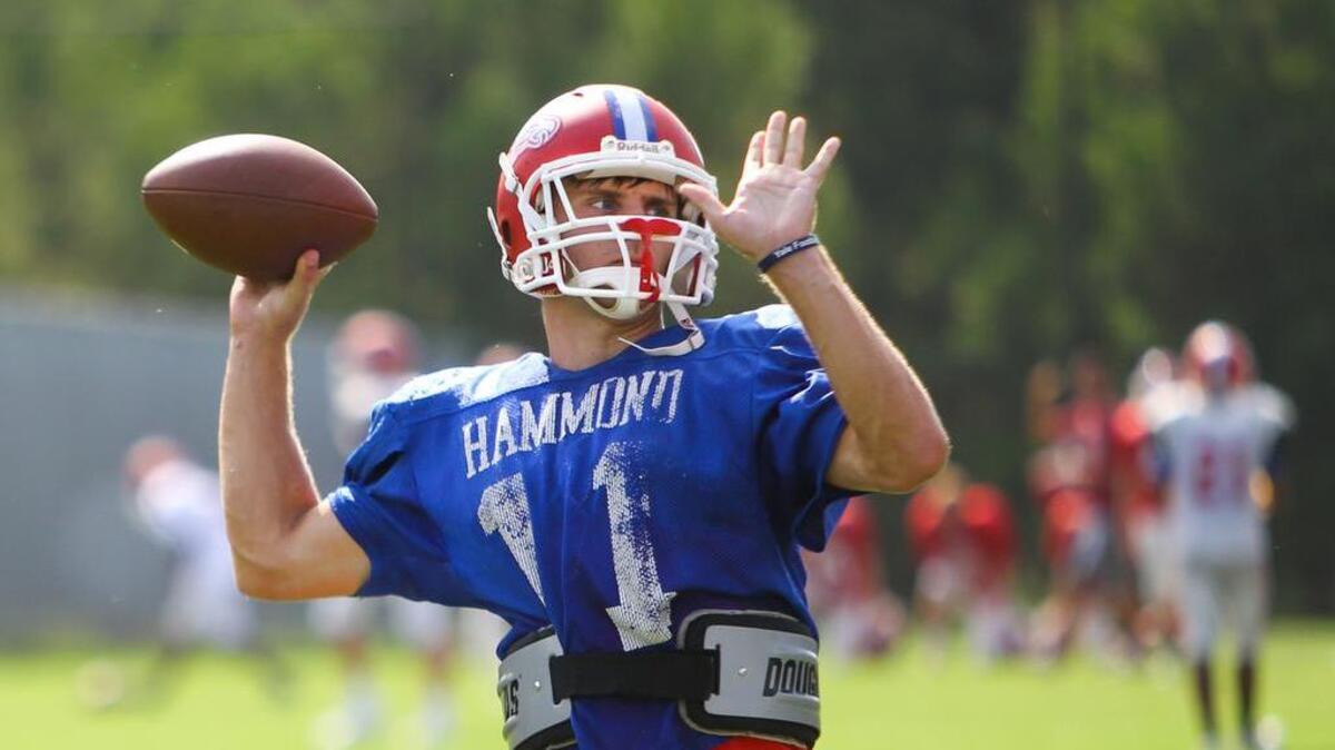 
Hammond quarterback Graham Smith 

