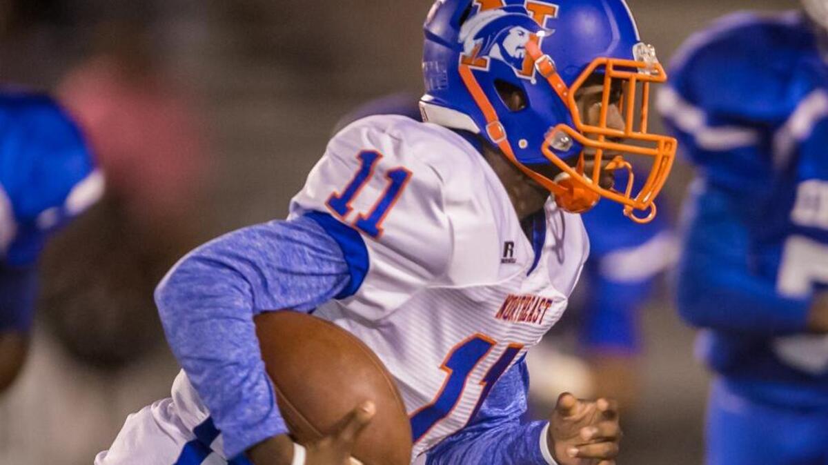 Richland Northeast quarterback Aloysius Jackson