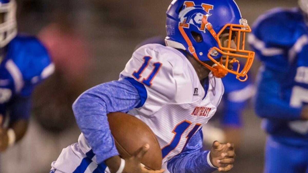 Richland Northeast quarterback Aloysius Jackson