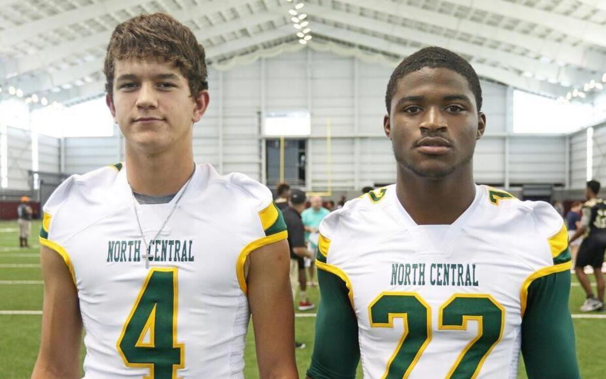 North Central High's Bubba Williamson and Cedric Cunningham