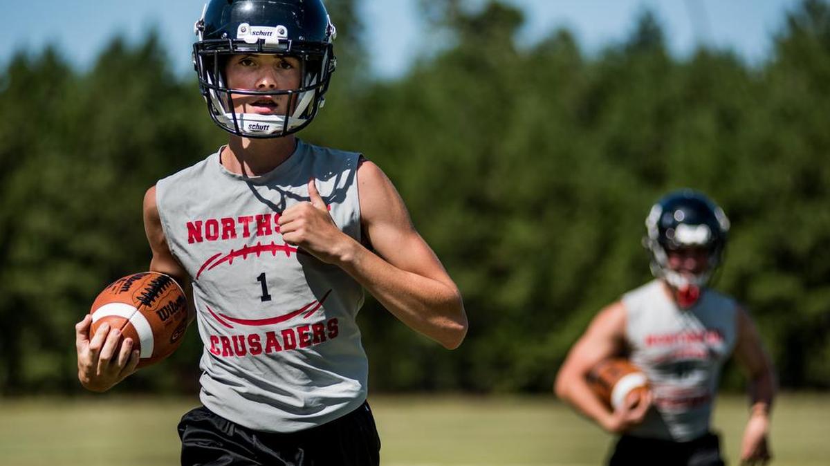 Thornton Dykes participates in drill during football practice last year at Northside Christian School in Lexington Stacy Bell was named the new football coach at Northside Christian.