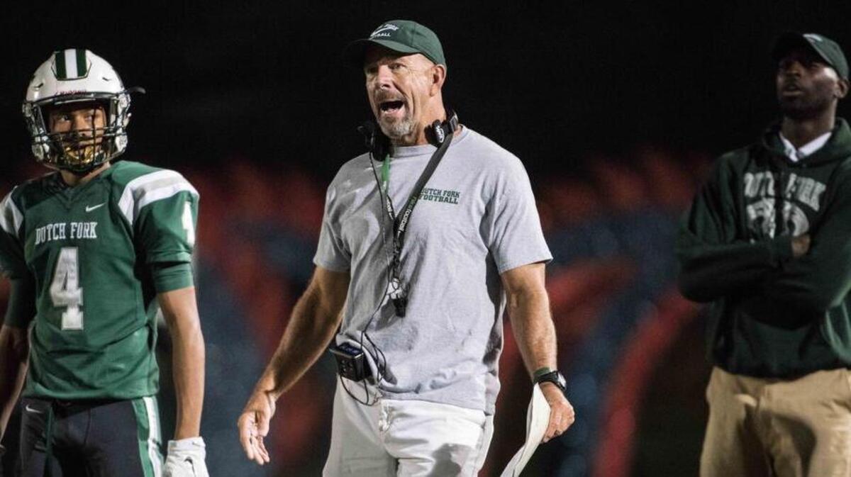 Dutch Fork coach Tom Knotts and the Silver Foxes host Fort Dorchester in the Class 5A Lower State championship on Nov. 24.